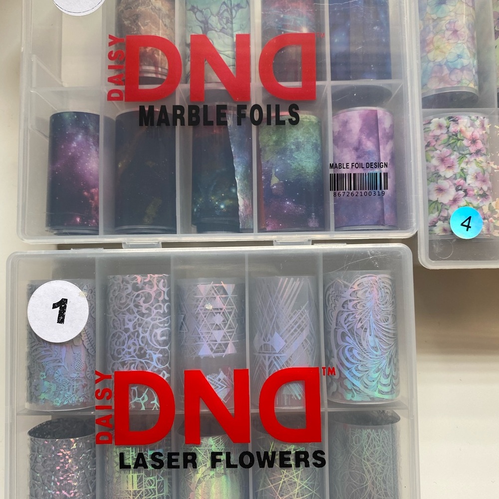 DND Nail foils + nail art   BUNDLE